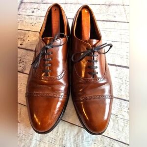 HANOVER MASTERFLEX MEN'S  OXFORD TIE-UP BROWN ALL LEATHER  SIZE 10.5